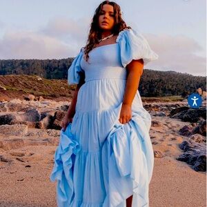 Jessakae blue baby shower dress